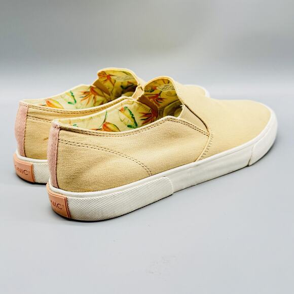 Vionic Shoes Women 10 Beige Canvas Groove Slip On Comfort Tropical Floral Lining - Picture 7 of 11